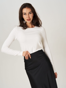 ЖЕНСКИЙ ЛОНГСЛИВ Белый