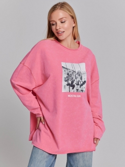 ЖЕНСКИЙ ЛОНГСЛИВ Розовый