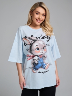 ФУТБОЛКА ЖЕНСКАЯ Голубой