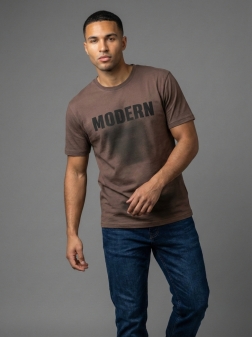 ФУТБОЛКА МУЖСКАЯ коричнево-бордовый