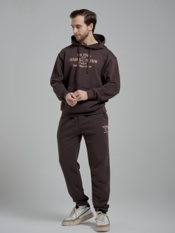 СПОРТИВНЫЙ КОСТЮМ МУЖСКОЙ коричнево-бордовый