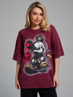 ФУТБОЛКА ЖЕНСКАЯ Бордовый