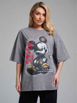 ФУТБОЛКА ЖЕНСКАЯ темно-серый