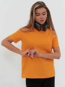 футболка женская  оранжевый