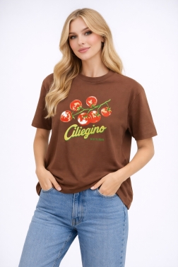 ФУТБОЛКА ЖЕНСКАЯ Коричневый