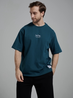 ФУТБОЛКА ОВЕРСАЙЗ МУЖСКАЯ  Нефритовый