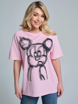 ФУТБОЛКА ЖЕНСКАЯ Розовый