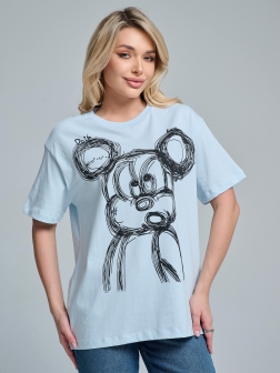 ФУТБОЛКА ЖЕНСКАЯ Голубой