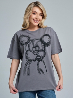 ФУТБОЛКА ЖЕНСКАЯ темно-серый