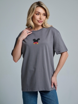 ФУТБОЛКА ЖЕНСКАЯ темно-серый