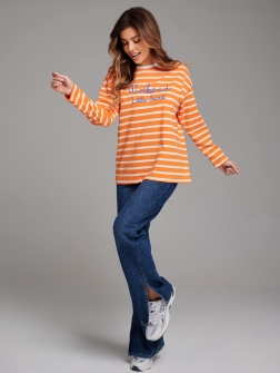 ЛОНГСЛИВ ЖЕНСКИЙ Оранжевый