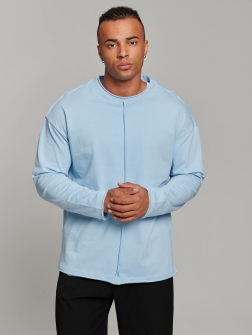 МУЖСКОЙ ЛОНГСЛИВ  Голубой