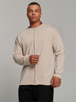 МУЖСКОЙ ЛОНГСЛИВ  Бежевый