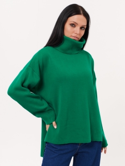 Женский свитер темно-зеленый
