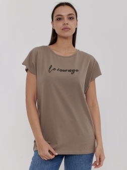 ФУТБОЛКА ЖЕНСКАЯ Коричневый