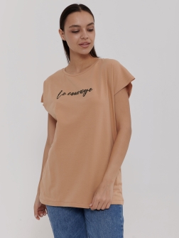 ФУТБОЛКА ЖЕНСКАЯ Бежевый