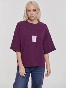 ФУТБОЛКА ЖЕНСКАЯ Тёмно-бордовый