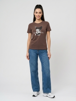 ФУТБОЛКА ЖЕНСКАЯ Коричневый