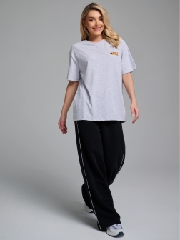 ФУТБОЛКА ЖЕНСКАЯ светло-серый меланж