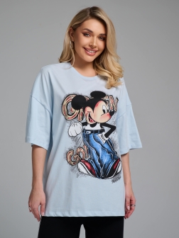 ФУТБОЛКА ЖЕНСКАЯ Голубой