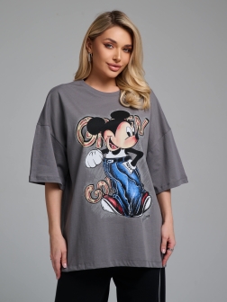 ФУТБОЛКА ЖЕНСКАЯ темно-серый