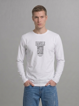 ЛОНГСЛИВ МУЖСКОЙ Белый