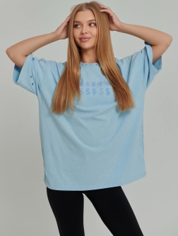 ФУТБОЛКА ЖЕНСКАЯ Голубой