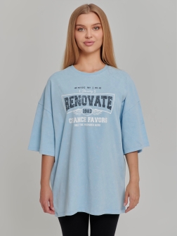 ФУТБОЛКА ЖЕНСКАЯ Голубой