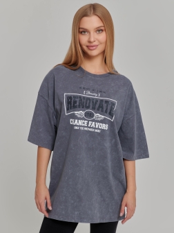 ФУТБОЛКА ЖЕНСКАЯ темно-серый