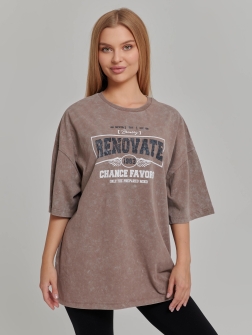 ФУТБОЛКА ЖЕНСКАЯ Коричневый