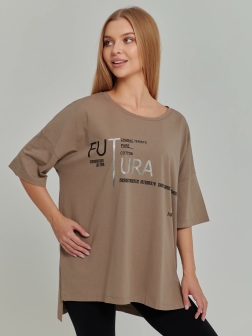 ФУТБОЛКА ЖЕНСКАЯ Коричневый