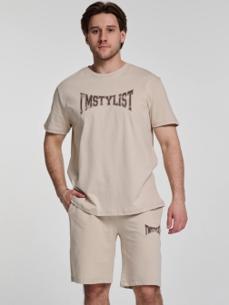 КОСТЮМ С ШОРТАМИ  Бежевый