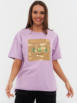 Женская футболка Лиловый