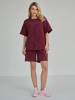 КОСТЮМ ЖЕНСКИЙ Бордовый