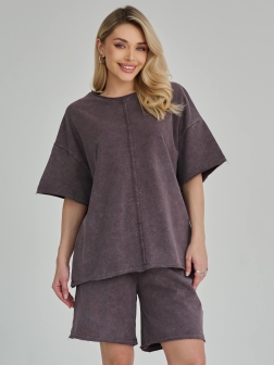 КОСТЮМ ЖЕНСКИЙ темно коричневый