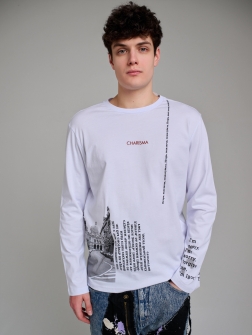 ЛОНГСЛИВ МУЖСКОЙ Белый