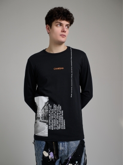 ЛОНГСЛИВ МУЖСКОЙ Черный