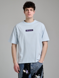 ФУТБОЛКА ОВЕРСАЙЗ МУЖСКАЯ  ледяной синий