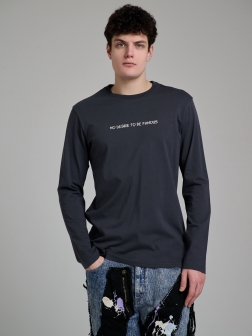 ЛОНГСЛИВ МУЖСКОЙ Темно серый