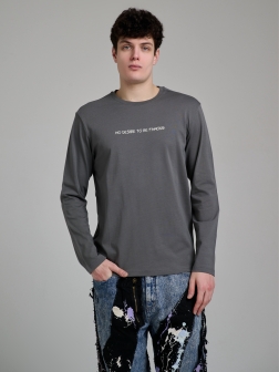 ЛОНГСЛИВ МУЖСКОЙ темно-серый