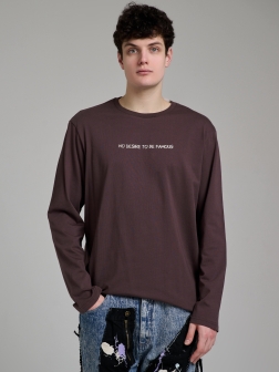 ЛОНГСЛИВ МУЖСКОЙ коричнево-бордовый