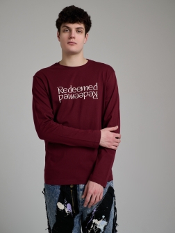 ЛОНГСЛИВ МУЖСКОЙ Бордовый