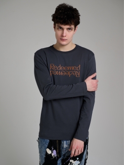 ЛОНГСЛИВ МУЖСКОЙ Темно серый