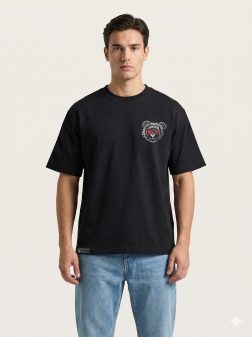 ФУТБОЛКА ОВЕРСАЙЗ МУЖСКАЯ  Черный