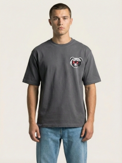 ФУТБОЛКА ОВЕРСАЙЗ МУЖСКАЯ  темно-серый