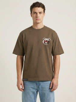 ФУТБОЛКА ОВЕРСАЙЗ МУЖСКАЯ  шоколадный