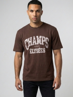 ФУТБОЛКА МУЖСКАЯ коричнево-бордовый