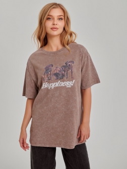 ФУТБОЛКА ЖЕНСКАЯ Коричневый