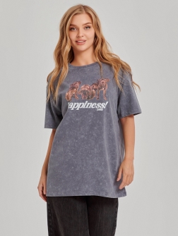 ФУТБОЛКА ЖЕНСКАЯ темно-серый