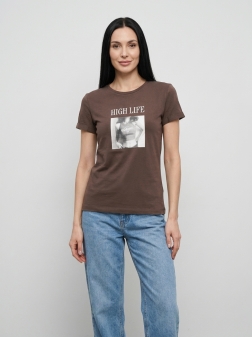 ФУТБОЛКА ЖЕНСКАЯ Коричневый